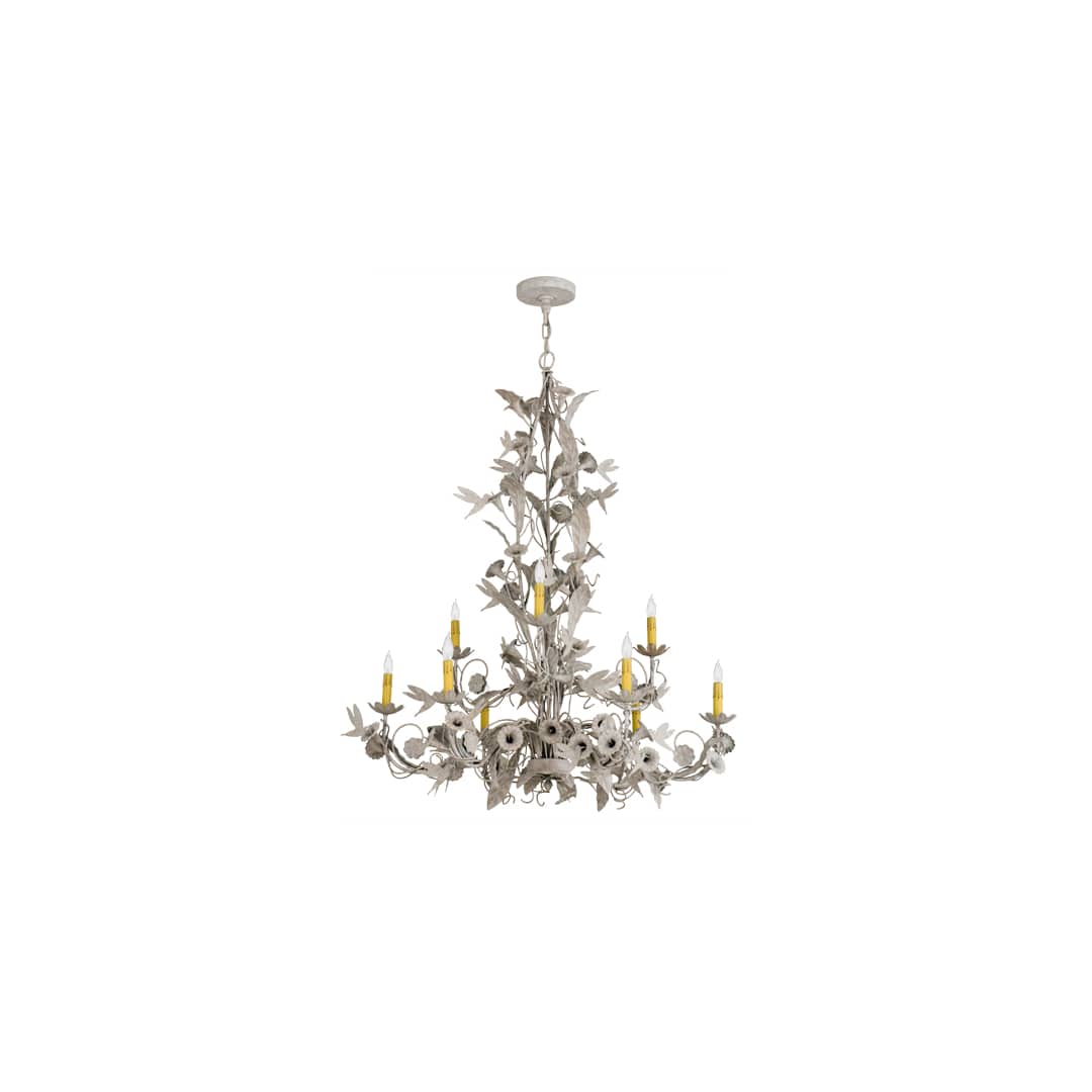 Le Printemps 9 Light 36" Wide Taper Candle Style Chandelier