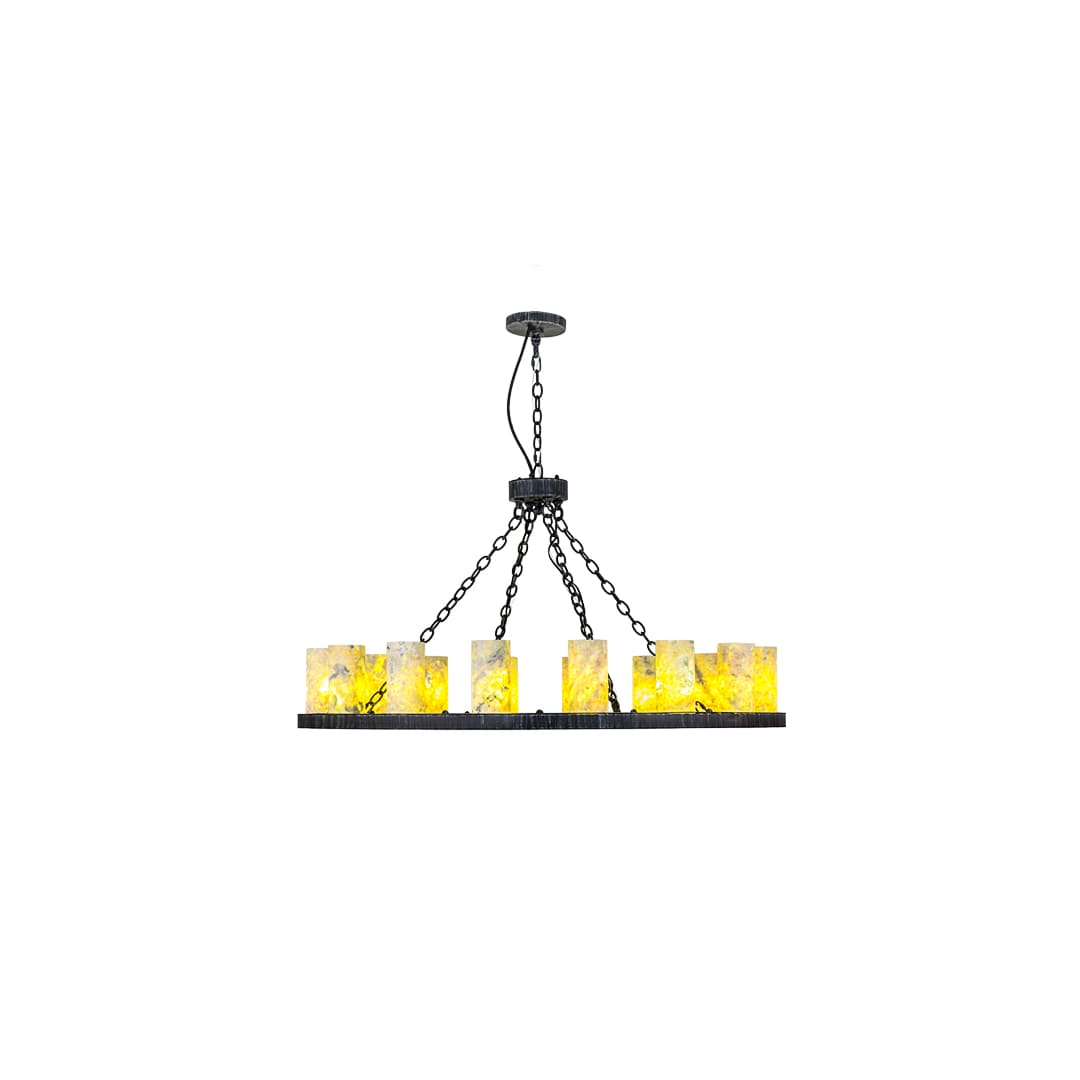 Loxley Jadestone 16 Light 48" Wide Ring Chandelier