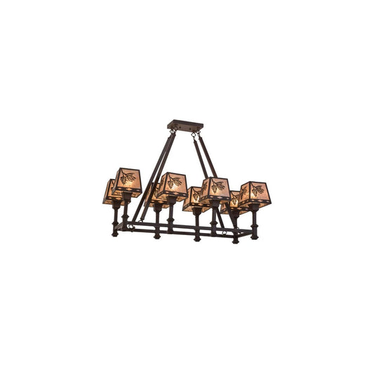 Balsam Pine 8 Light 18" Wide Linear Chandelier