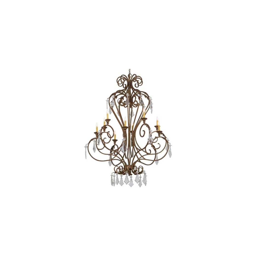 Josephine 10 Light 49" Wide Taper Candle Style Chandelier