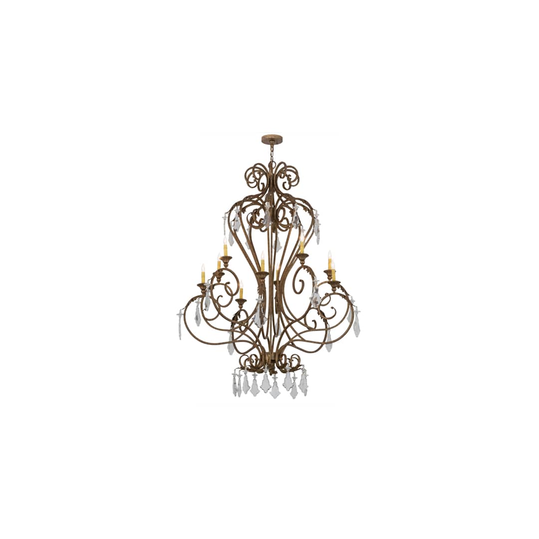 Josephine 10 Light 49" Wide Taper Candle Style Chandelier