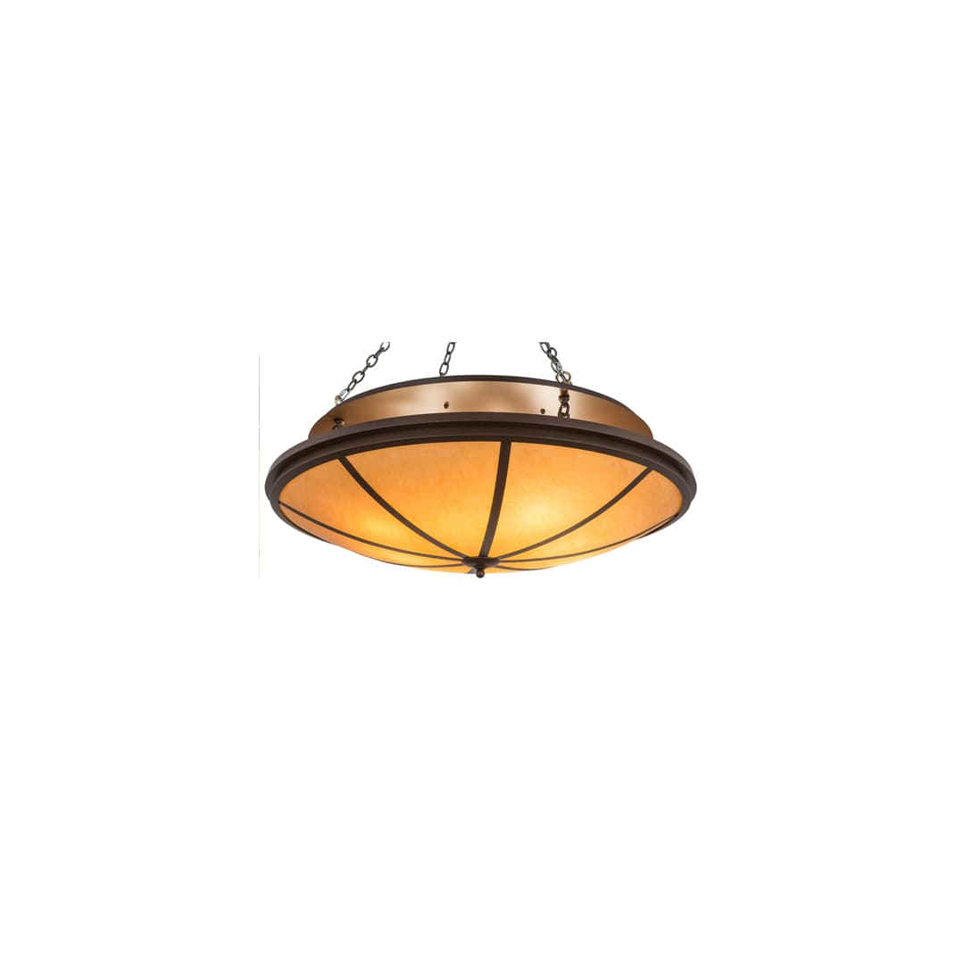 Commerce 8 Light 48" Wide Semi-Flush Bowl Ceiling Fixture - Cafe-Noir Finish