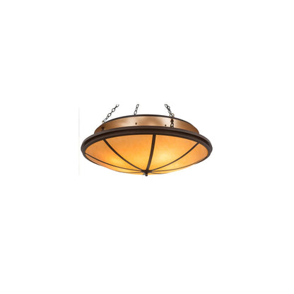 Commerce 8 Light 48" Wide Semi-Flush Bowl Ceiling Fixture - Cafe-Noir Finish