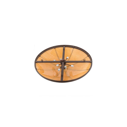 Commerce 8 Light 48" Wide Semi-Flush Bowl Ceiling Fixture - Cafe-Noir Finish