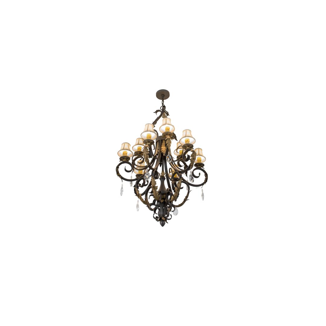 Ingrid 9 Light 36" Wide Crystal Chandelier