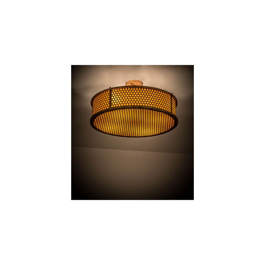 Cilindro Luciano 4 Light 24" Wide Semi-Flush Drum Ceiling Fixture