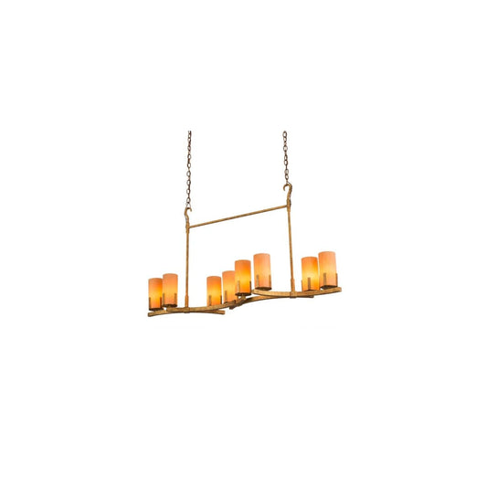 Long Cero 8 Light 16" Wide Linear Chandelier