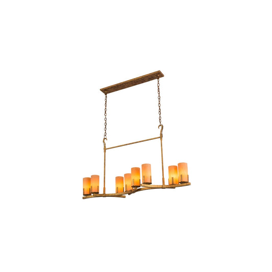 Long Cero 8 Light 16" Wide Linear Chandelier