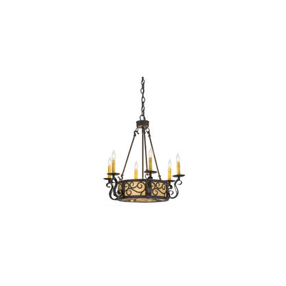Delano 6 Light 24" Wide Taper Candle Style Chandelier