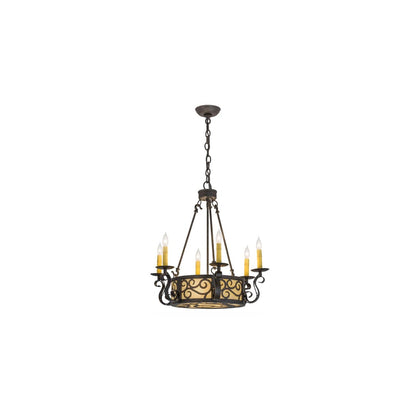 Delano 6 Light 24" Wide Taper Candle Style Chandelier