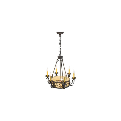 Delano 6 Light 24" Wide Taper Candle Style Chandelier
