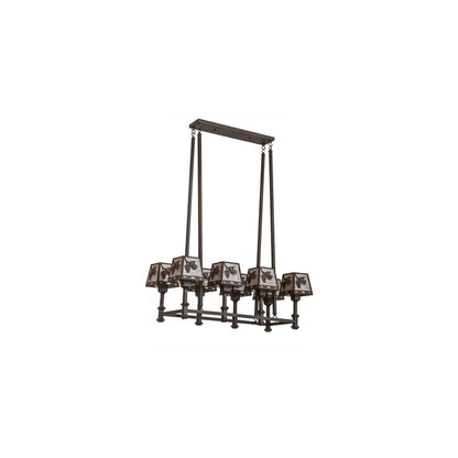 Balsam Pine 8 Light 17" Wide Linear Chandelier