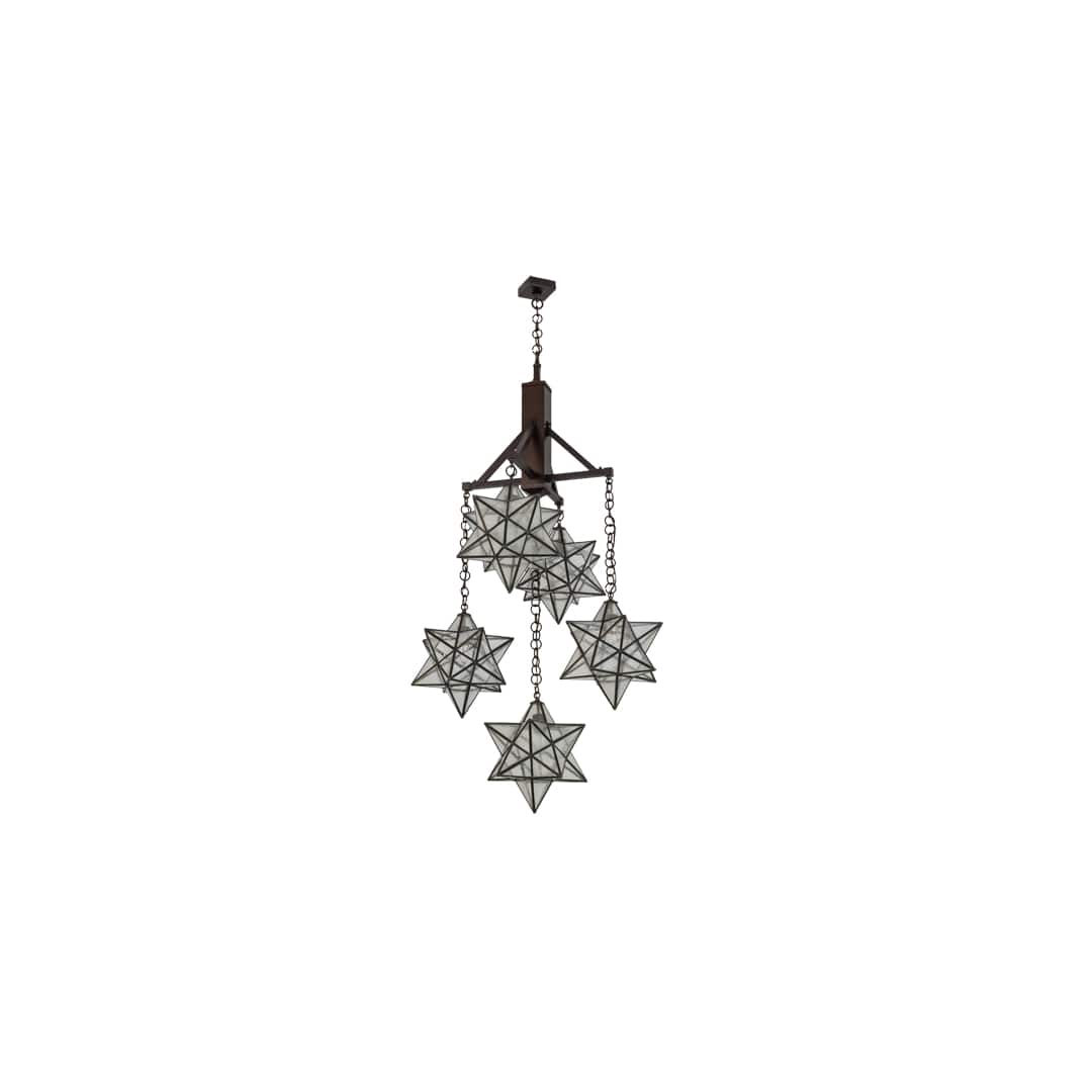 Moravian 5 Light 30" Wide Chandelier