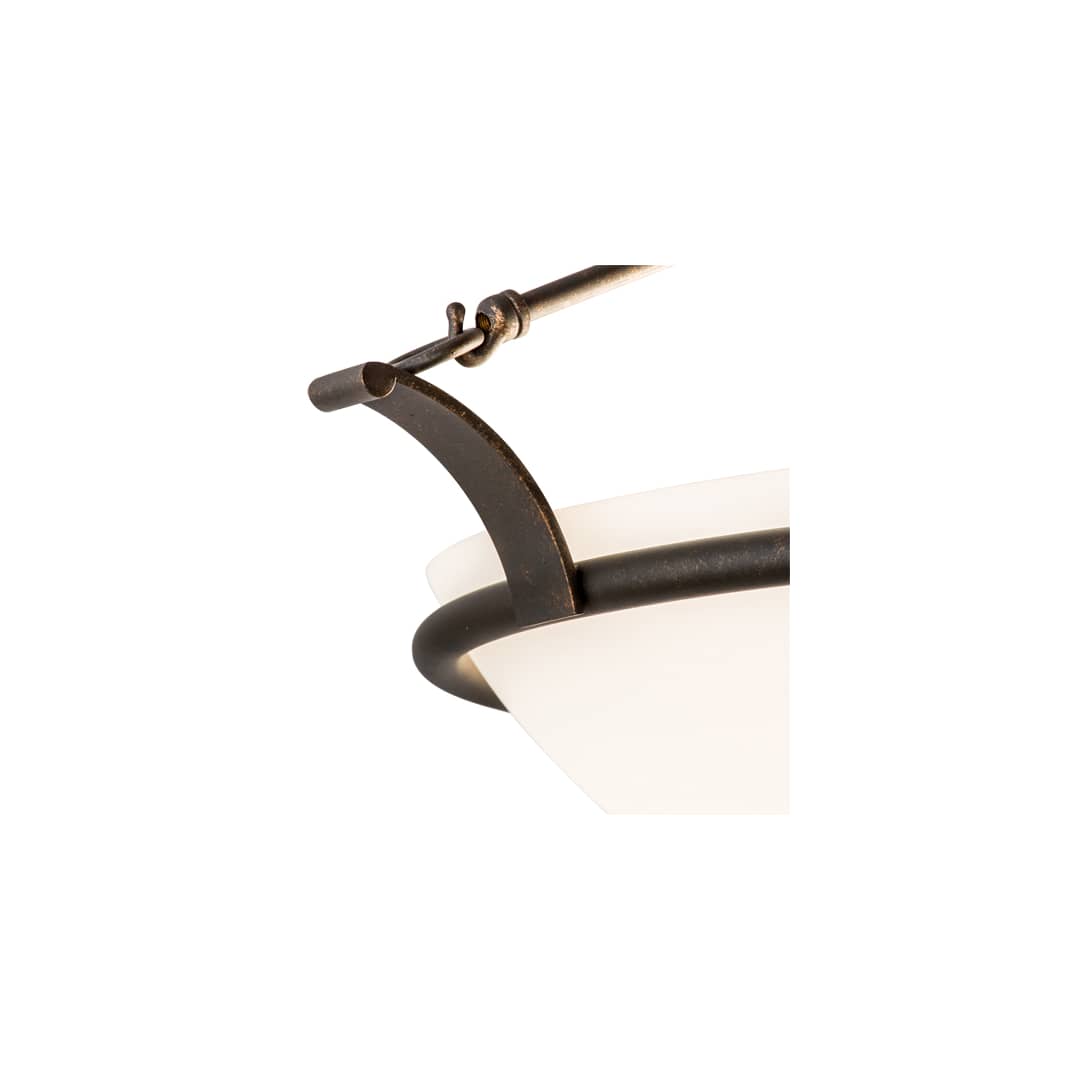 Almeria 4 Light 32" Wide Semi-Flush Bowl Ceiling Fixture - Gilded Tobacco Finish