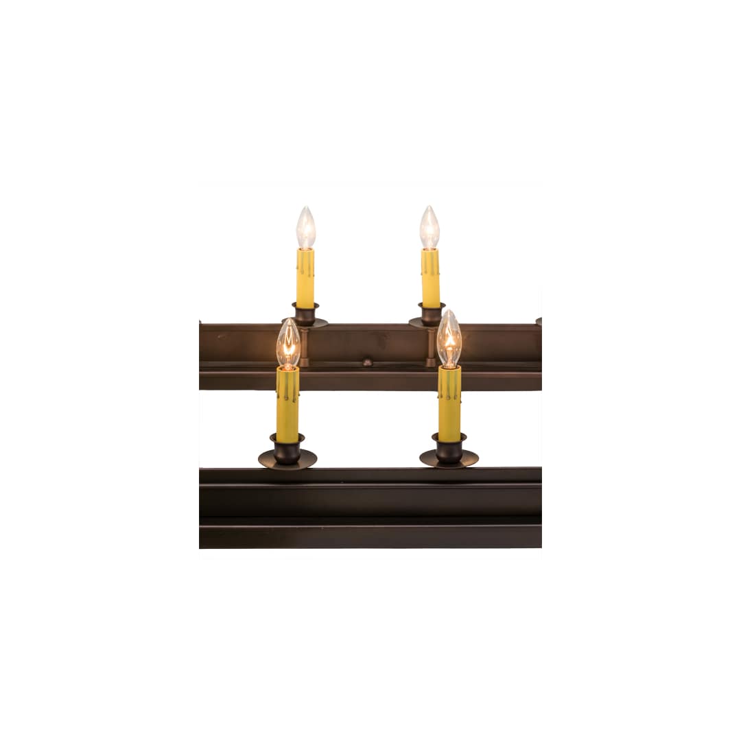 Long Mezek 18 Light 24" Wide Taper Candle Linear Chandelier