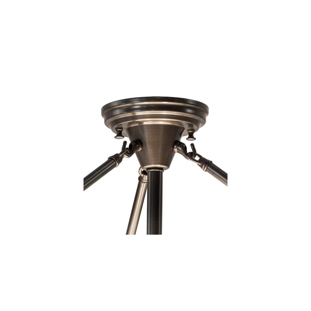 Shansky 4 Light 31" Wide Semi-Flush Bowl Ceiling Fixture
