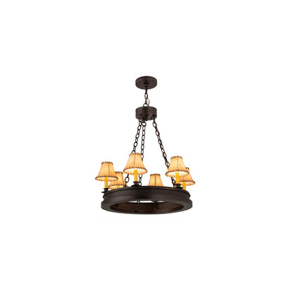 Sullivan Ranch 6 Light 28" Wide Ring Chandelier
