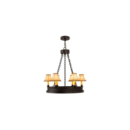 Sullivan Ranch 6 Light 28" Wide Ring Chandelier