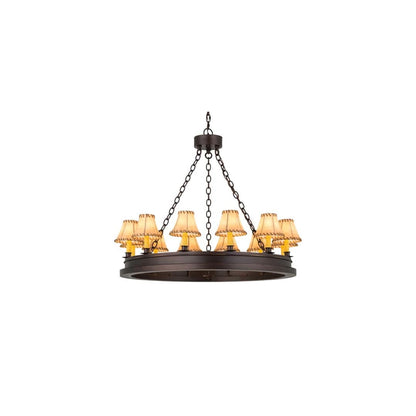Sullivan Ranch 12 Light 39" Wide Ring Chandelier