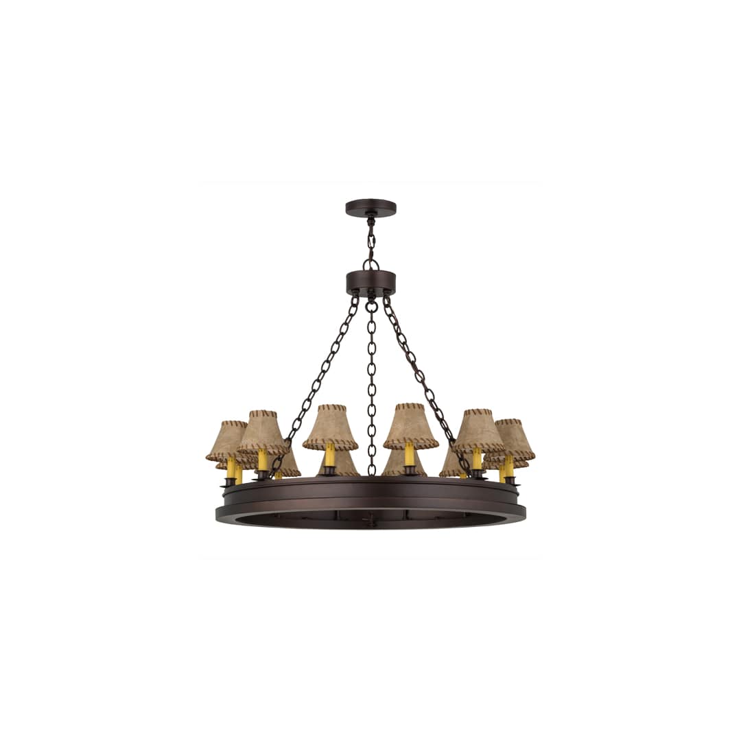 Sullivan Ranch 12 Light 39" Wide Ring Chandelier