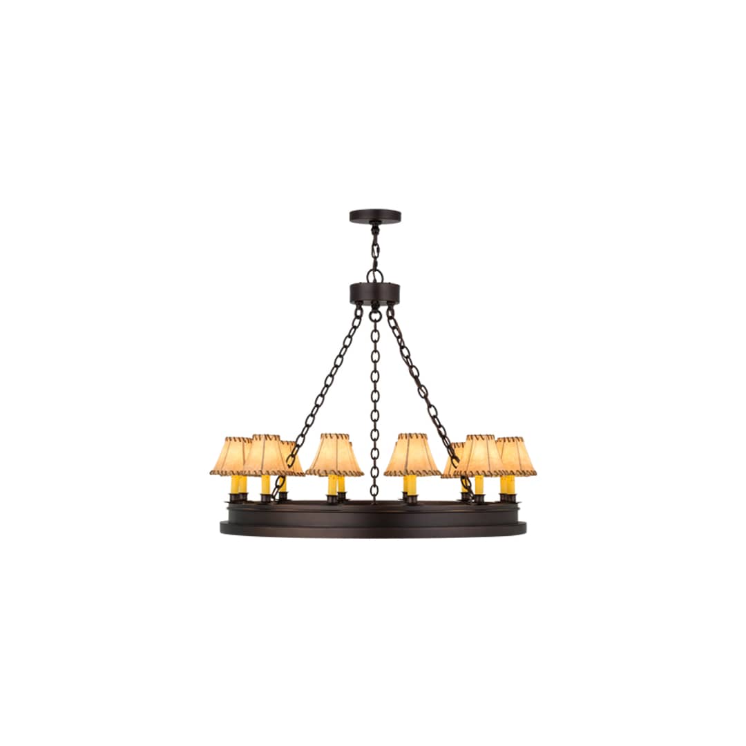 Sullivan Ranch 12 Light 39" Wide Ring Chandelier