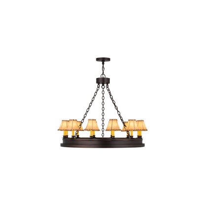 Sullivan Ranch 12 Light 39" Wide Ring Chandelier