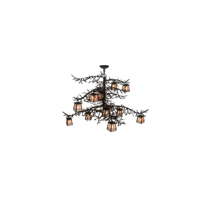 Pine Branch Valley View 12 Light 48" Wide Chandelier