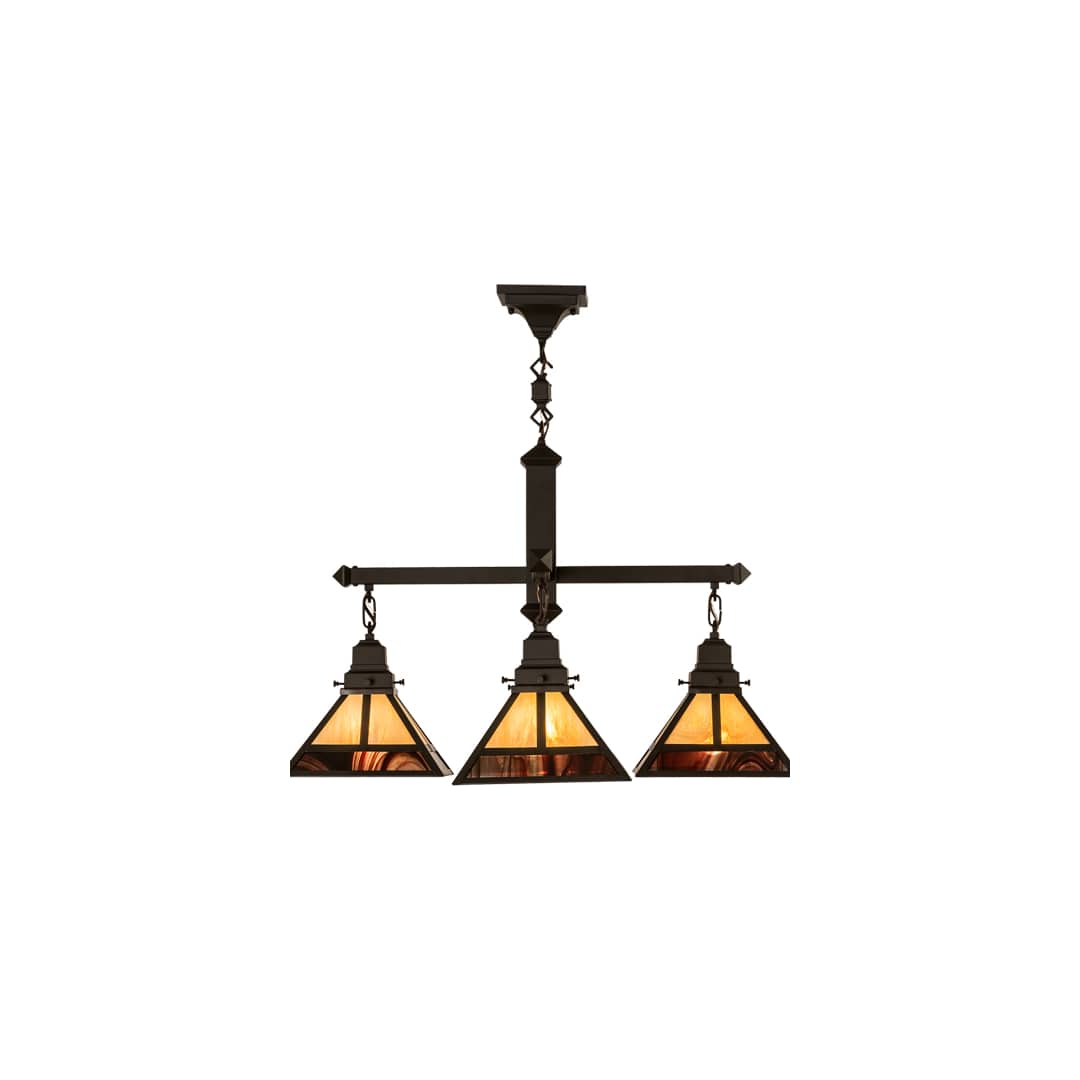 T Mission 4 Light 43" Wide Chandelier