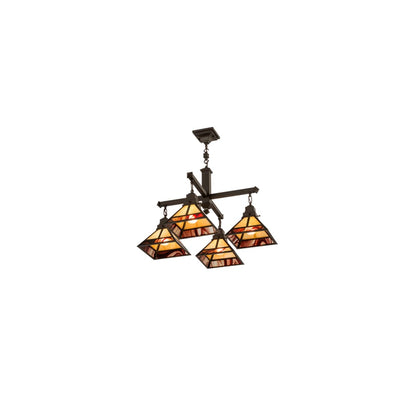 T Mission 4 Light 43" Wide Chandelier