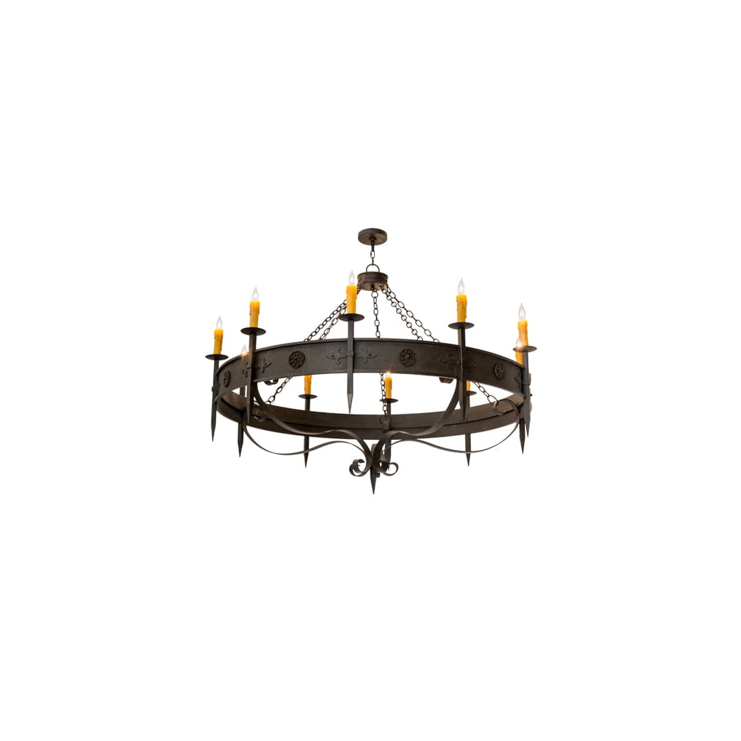 Calandra 10 Light 66" Wide Taper Candle Style Chandelier