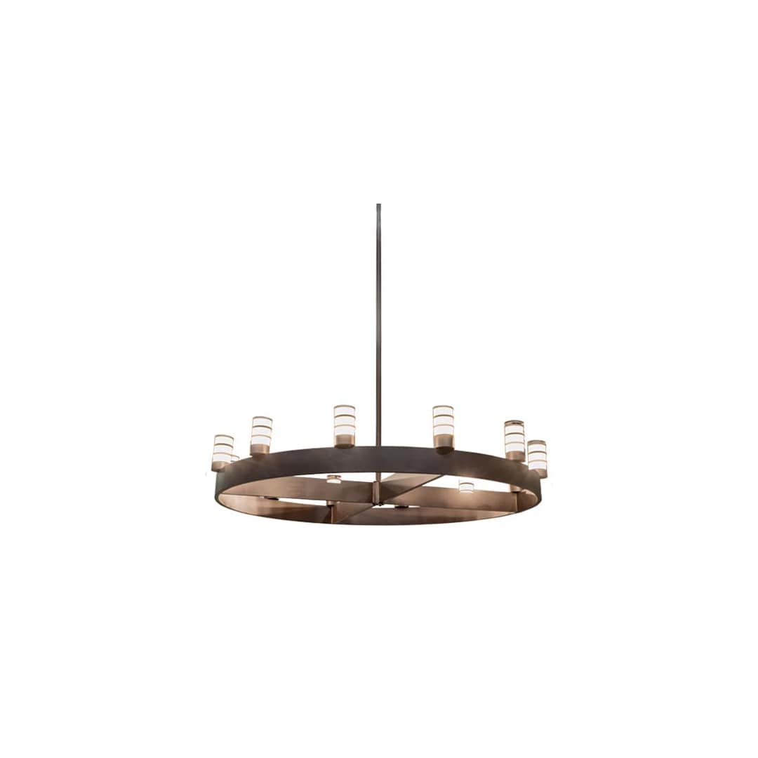 Molle Cilindro 12 Light 94" Wide Ring Chandelier