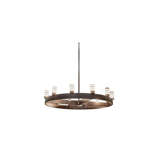 Molle Cilindro 12 Light 94" Wide Ring Chandelier