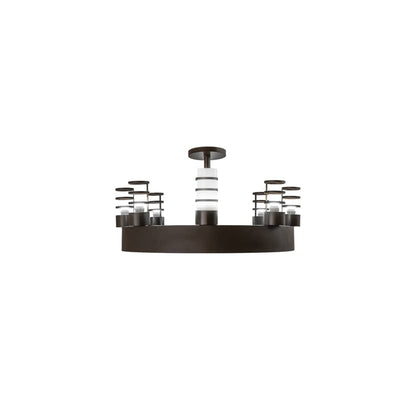 Molle Cilindro 8 Light 48" Wide Semi-flush Ceiling Fixture