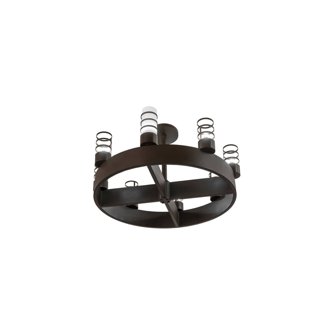 Molle Cilindro 8 Light 48" Wide Semi-flush Ceiling Fixture