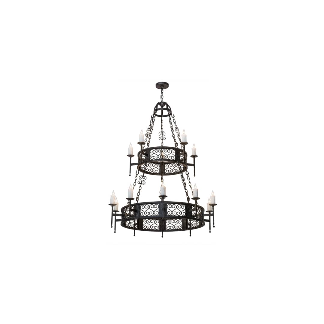 Toscano 15 Light 48" Wide Taper Candle Style Chandelier