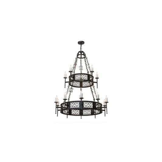 Toscano 15 Light 48" Wide Taper Candle Style Chandelier