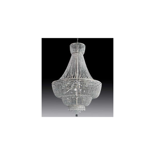 Beethoven 8 Light 39" Wide Crystal Empire Chandelier