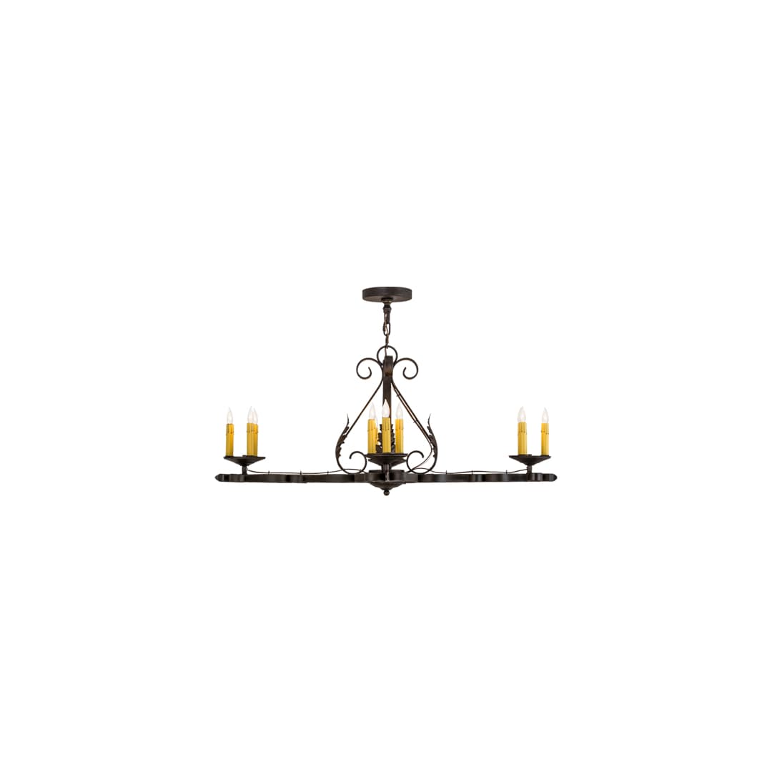 Elianna 12 Light 25" Wide Taper Candle Linear Chandelier
