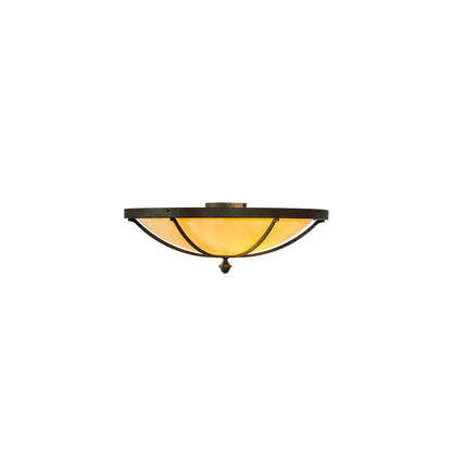 Dominga 2 Light 24" Wide Flush Mount Bowl Ceiling Fixture