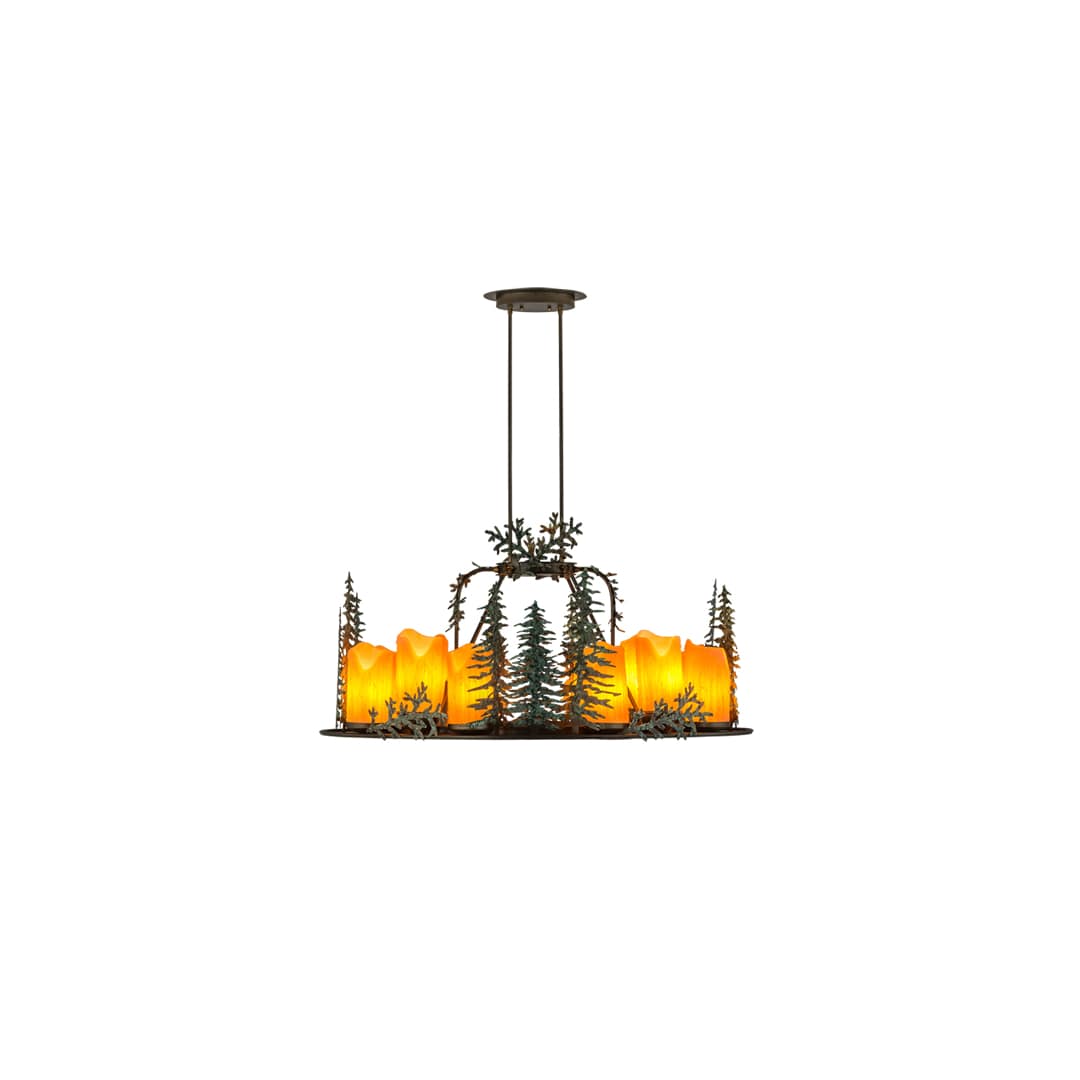 Long Tall Pines 12 Light 27" Wide Ring Chandelier