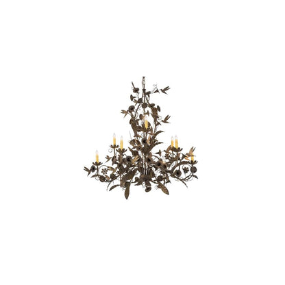Le Printemps 9 Light 36" Wide Taper Candle Style Chandelier