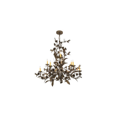 Le Printemps 9 Light 36" Wide Taper Candle Style Chandelier