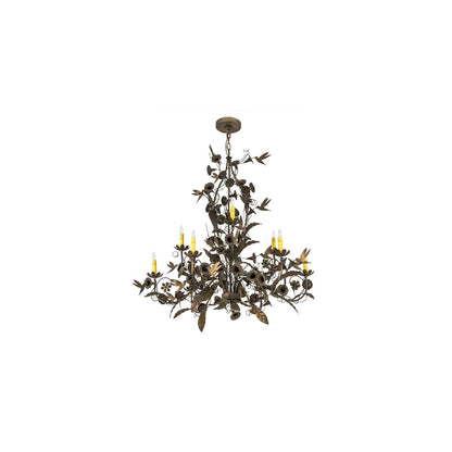 Le Printemps 9 Light 36" Wide Taper Candle Style Chandelier
