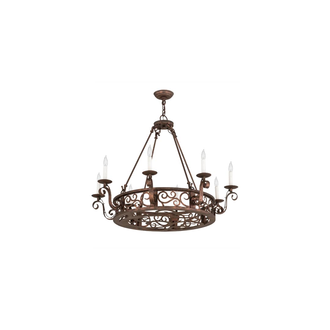 Delano 8 Light 36" Wide Taper Candle Style Chandelier