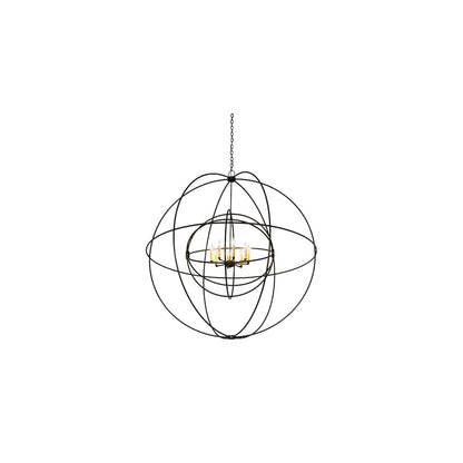Atom Enerjisi 8 Light 60" Wide Taper Candle Globe Chandelier