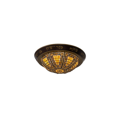 Fleur-de-lis 6 Light 30" Wide Flush Mount Bowl Ceiling Fixture