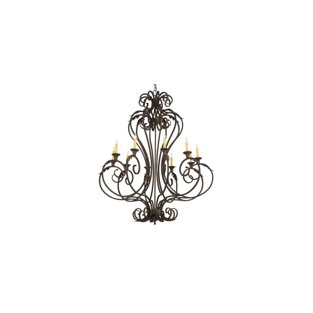 Josephine 10 Light 48" Wide Taper Candle Style Chandelier