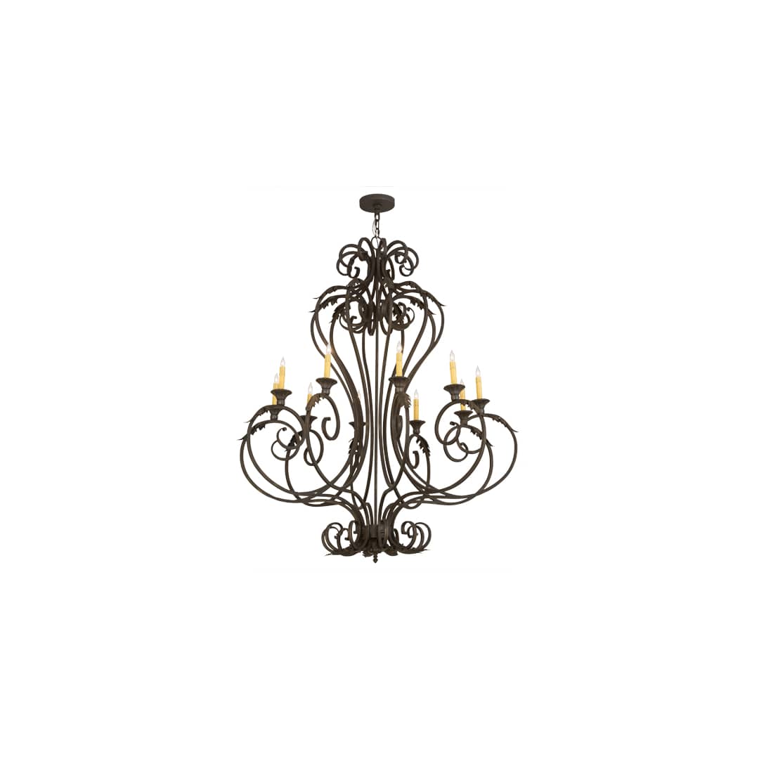 Josephine 10 Light 48" Wide Taper Candle Style Chandelier