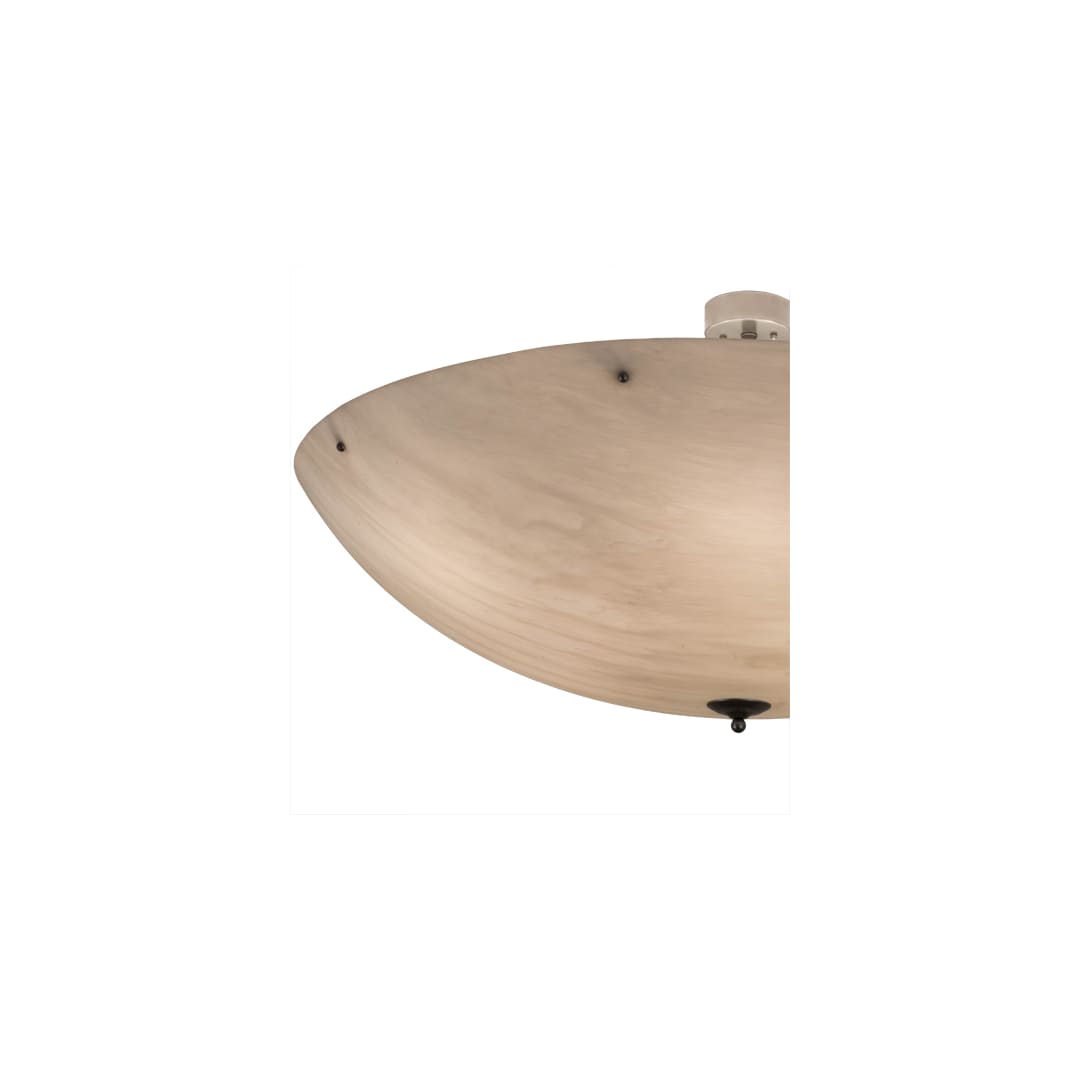 Madison 12 Light 60" Wide Semi-Flush Bowl Ceiling Fixture - Nickel Finish - GU24 Bulb Base