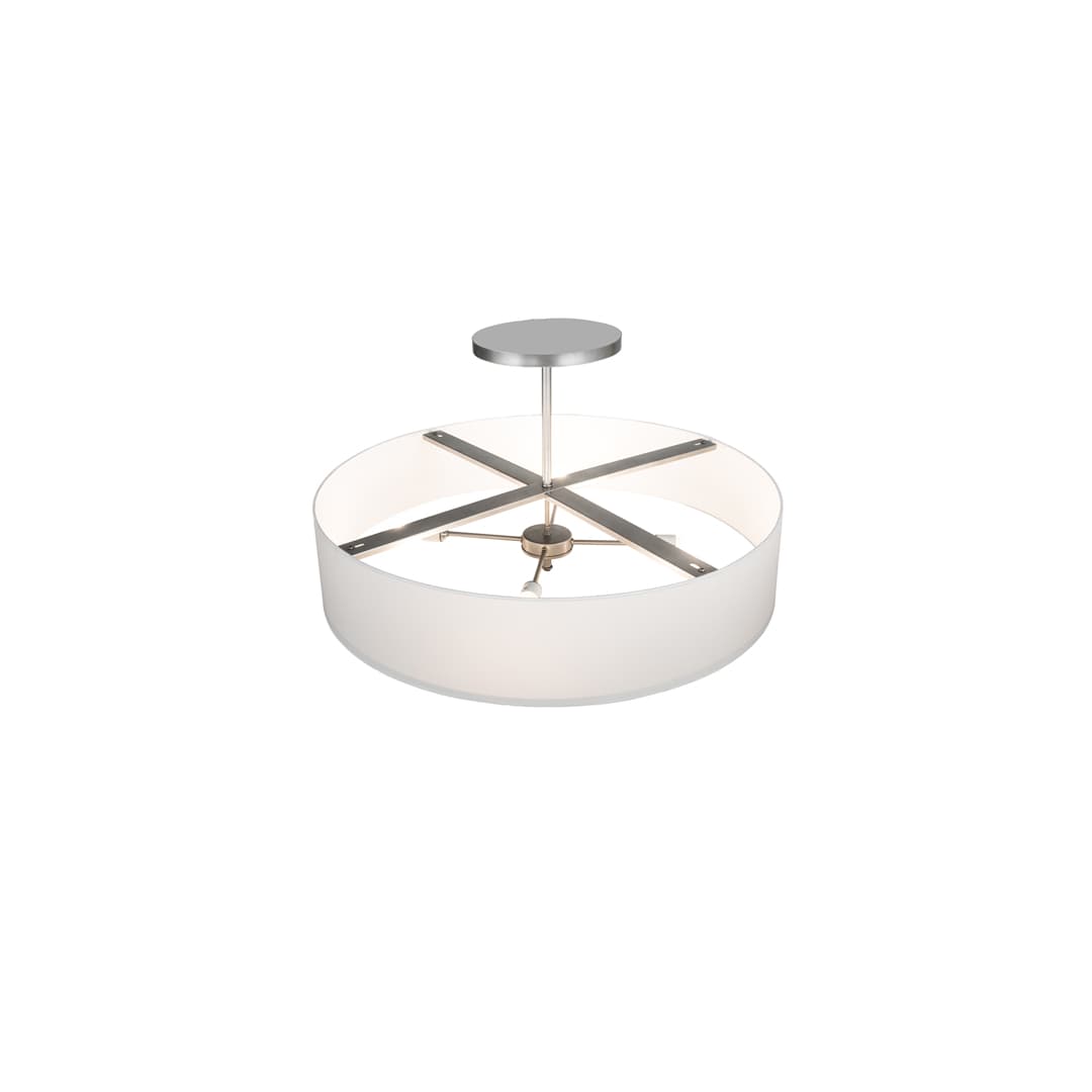 Cilindro 4 Light 36" Wide Semi-Flush Drum Ceiling Fixture